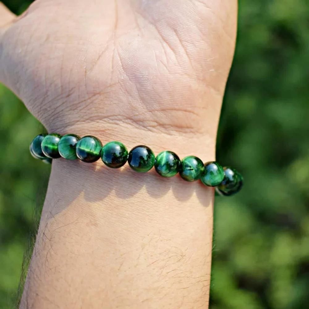 Money Magnet Fusion Band - Pyrite , Citrine, Tiger Eye, and Green Aventurine,