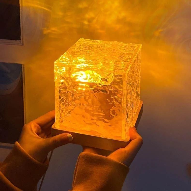 "AquaGlow™– 360° Rotating Night Light lamp".