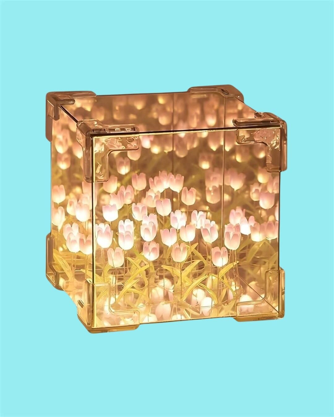 "BloomGlow™ Mini Tulip Lamp – Soft LED Flower Light"