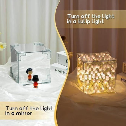 "BloomGlow™ Mini Tulip Lamp – Soft LED Flower Light"