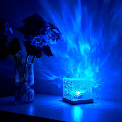 "AquaGlow™– 360° Rotating Night Light lamp".