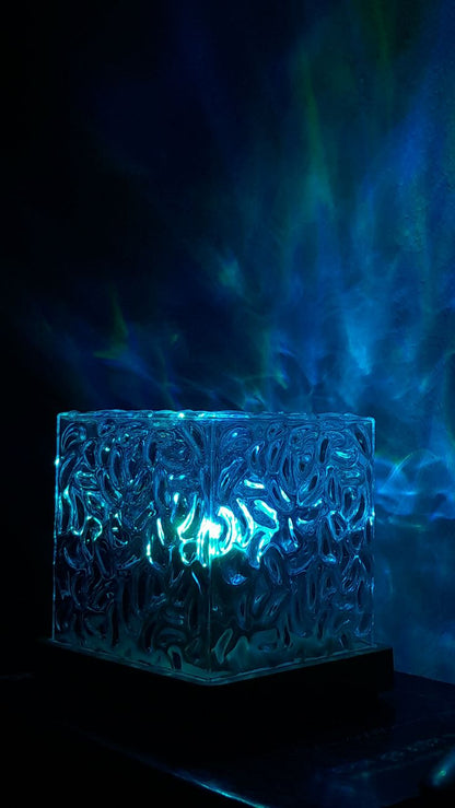 "AquaGlow™– 360° Rotating Night Light lamp".