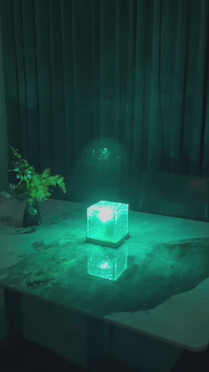 "AquaGlow™– 360° Rotating Night Light lamp".