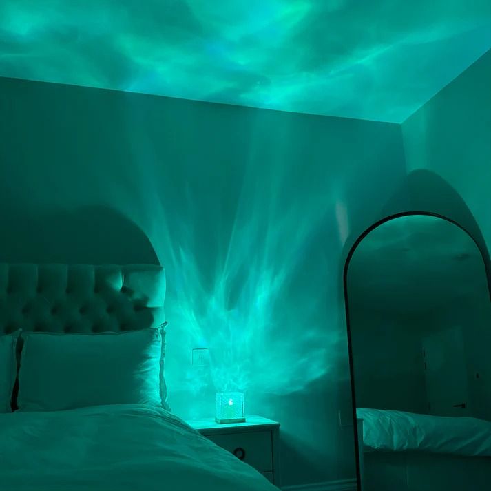 "AquaGlow™– 360° Rotating Night Light lamp".