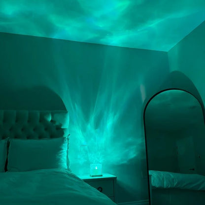 "AquaGlow™– 360° Rotating Night Light lamp".
